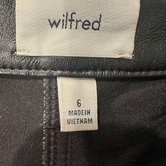 Aritzia Wilfred Melina began faux leather high waist straight pants - Picture 5 of 5